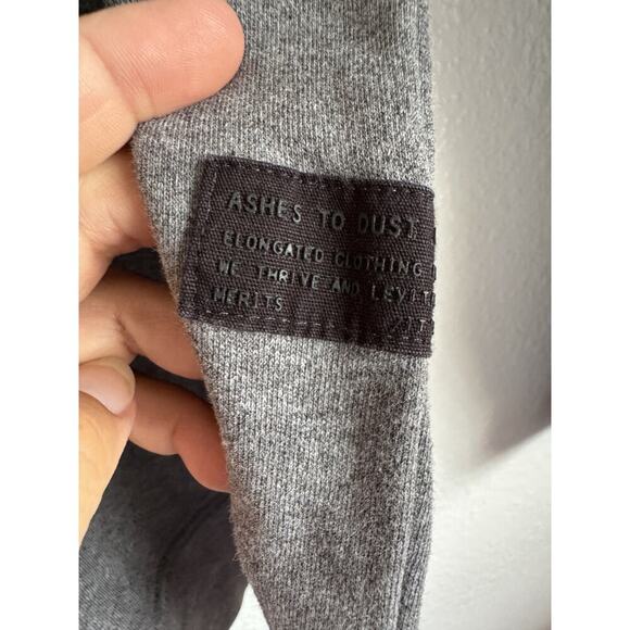 ATD Ashes To Dust Heather Gray Quilted Accented Pullover Men's XL - Picture 4 of 8